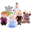 Disney Frozen 2 Stylized Plush Collector Set, Includes Anna, Elsa, Kristoff, Olaf, Sven, and Troll, Kids Toys for Ages 3 Up by Just Play