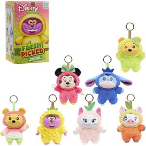 Disney Fresh Picked Blind Box Plush Collectible Toy, Vinyl-Faced Plush Clip-On in Fruit Onesie, 5.25-Inch Stuffed Toy, Short-Run Drop, Ages 8 and up