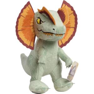JURASSIC WORLD Dinosaurs Plush Dilophosaurus Stuffed Animals, Kids Toys for Ages 3 Up by Just Play