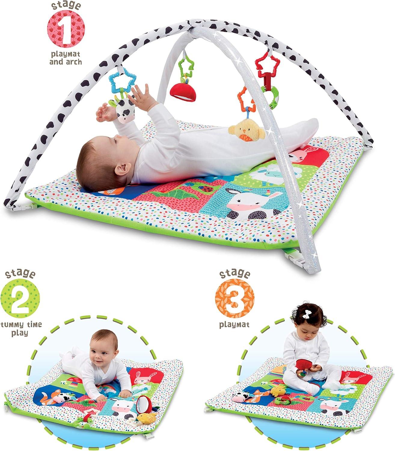 image:imageEarly Learning Centre Blossom Farm Playmat amp Arch Physical Development Hand Eye Coordination Stimulates Senses