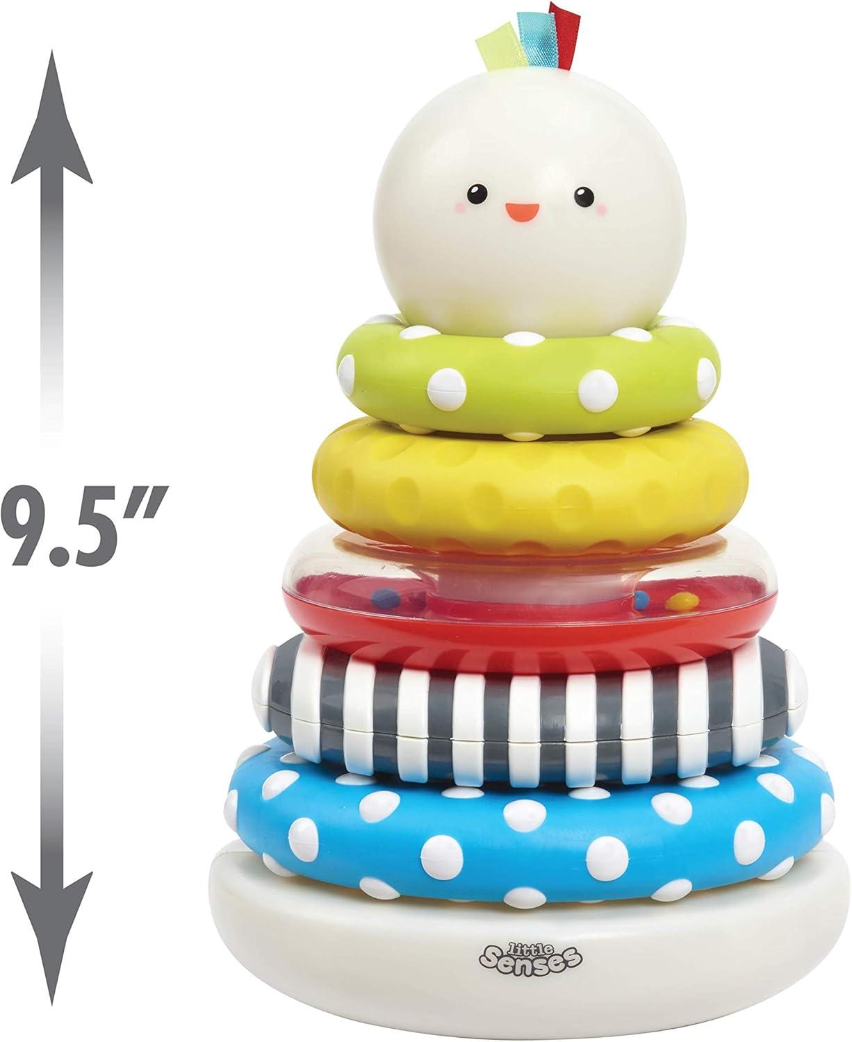 image:imageEarly Learning Centre Little Senses Glowing Stacking Rings Stimulates Senses Fine Motor Skills Hand Eye Coordination Kids Toys for Ages 06 Month Amazon Exclusive