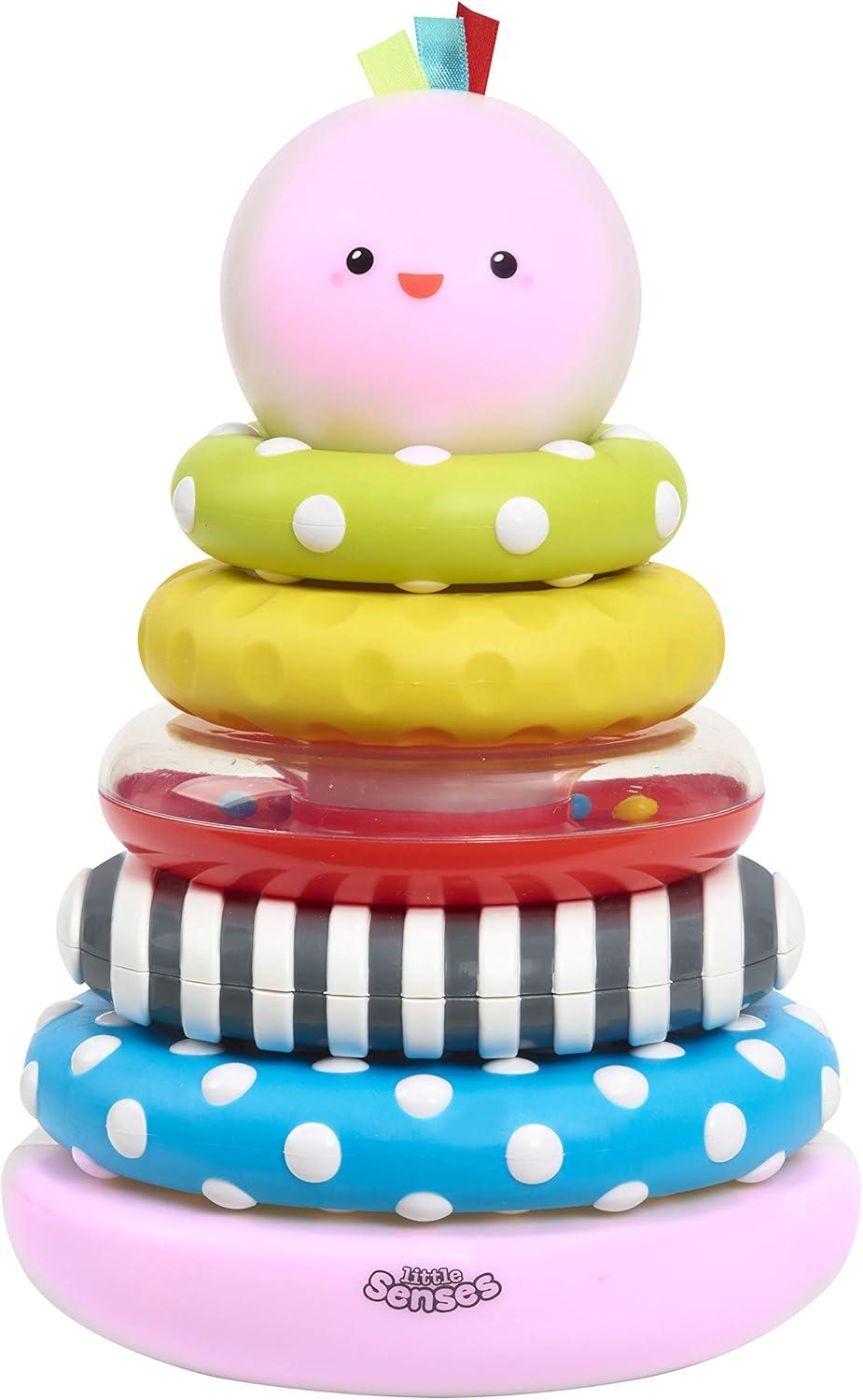 image:imageEarly Learning Centre Little Senses Glowing Stacking Rings Stimulates Senses Fine Motor Skills Hand Eye Coordination Kids Toys for Ages 06 Month Amazon Exclusive