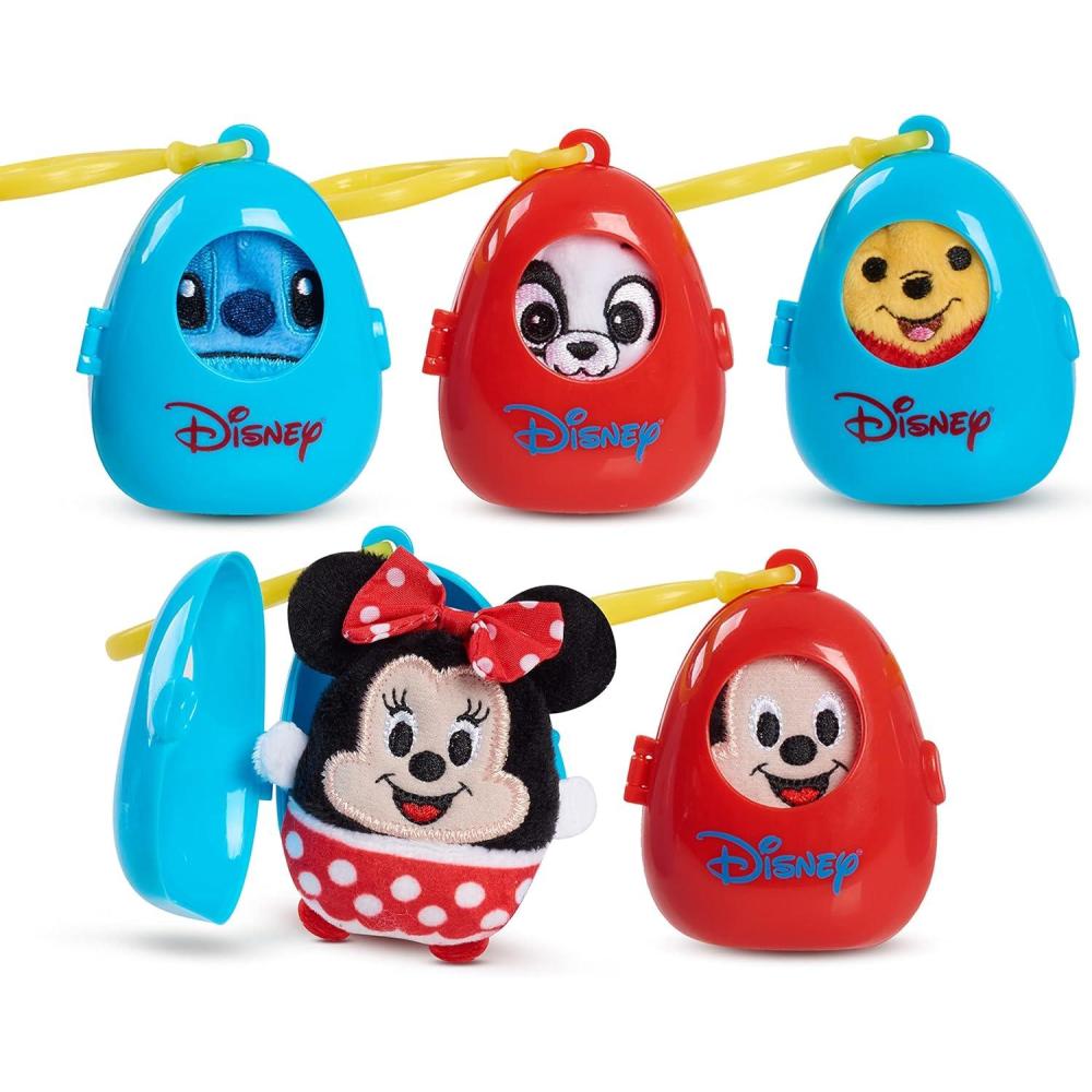 image:imageDisney Classics Cutie Beans 25Inch Surprise Plush and ClipOn Carrier Pack 5Piece Set Officially Licensed Kids Toys for Ages 2 Up Amazon Exclusive