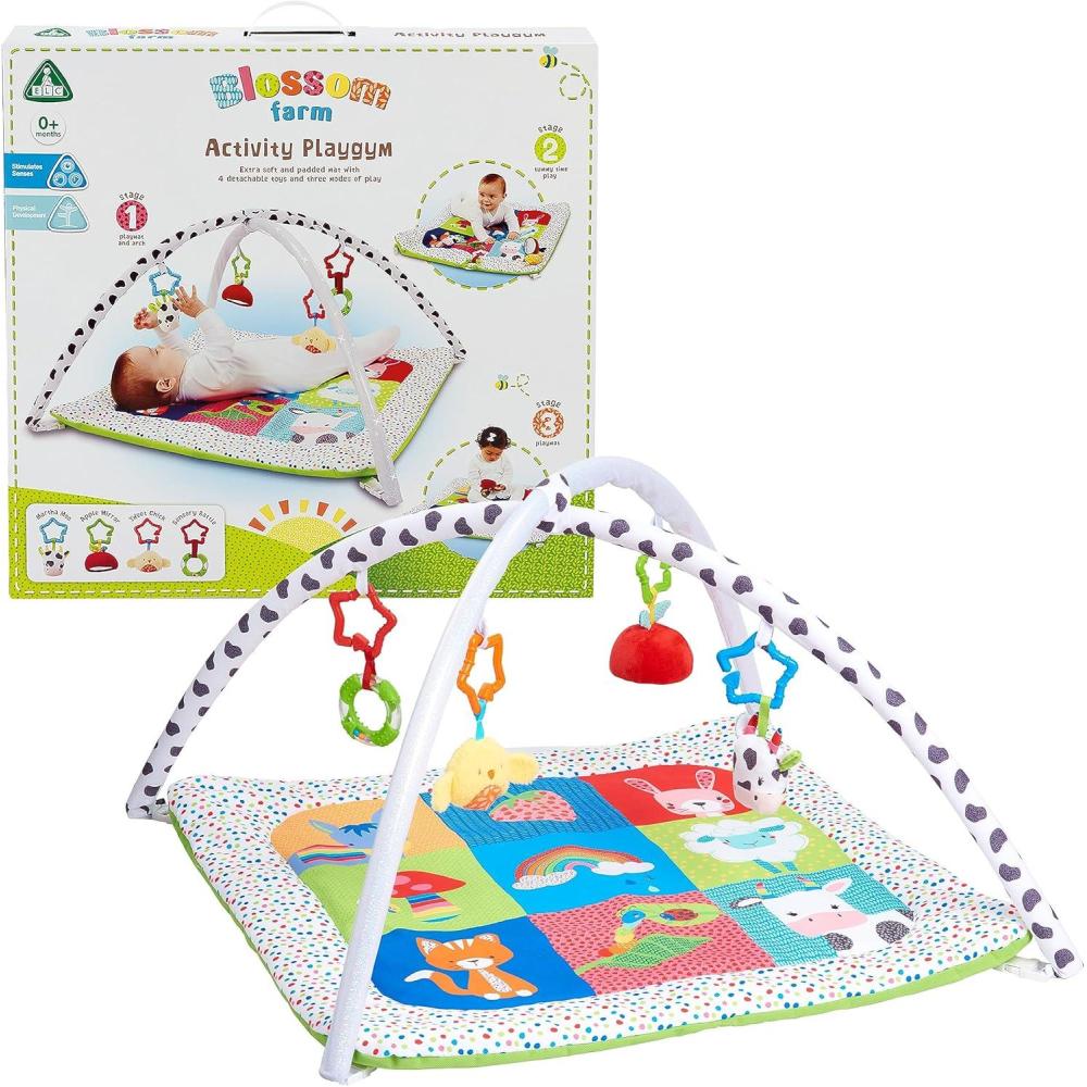image:imageEarly Learning Centre Blossom Farm Playmat amp Arch Physical Development Hand Eye Coordination Stimulates Senses