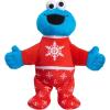 Sesame Street Holiday 15-inch Large Plush Elmo Stuffed Animal, Red, Super Soft Plush, Kids Toys for Ages 18 Month by Just Play(Cookie Monster)