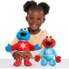 Sesame Street Holiday 15-inch Large Plush Elmo Stuffed Animal, Red, Super Soft Plush, Kids Toys for Ages 18 Month by Just Play(Cookie Monster)