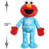 Sesame Street Holiday 15-inch Large Plush Elmo Stuffed Animal, Red, Super Soft Plush, Kids Toys for Ages 18 Month by Just Play(Elmo)