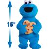 Sesame Street Sweet Love 15-inch Large Plush Cookie Monster Stuffed Animal, Blue, Soft Plushie, Kids Toys for Ages 18 Month by Just Play