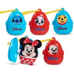 Disney Classics Cutie Beans 2.5-Inch Surprise Plush and Clip-On Carrier Pack, 5-Piece Set, Officially Licensed Kids Toys for Ages 2 Up, Amazon Exclusive