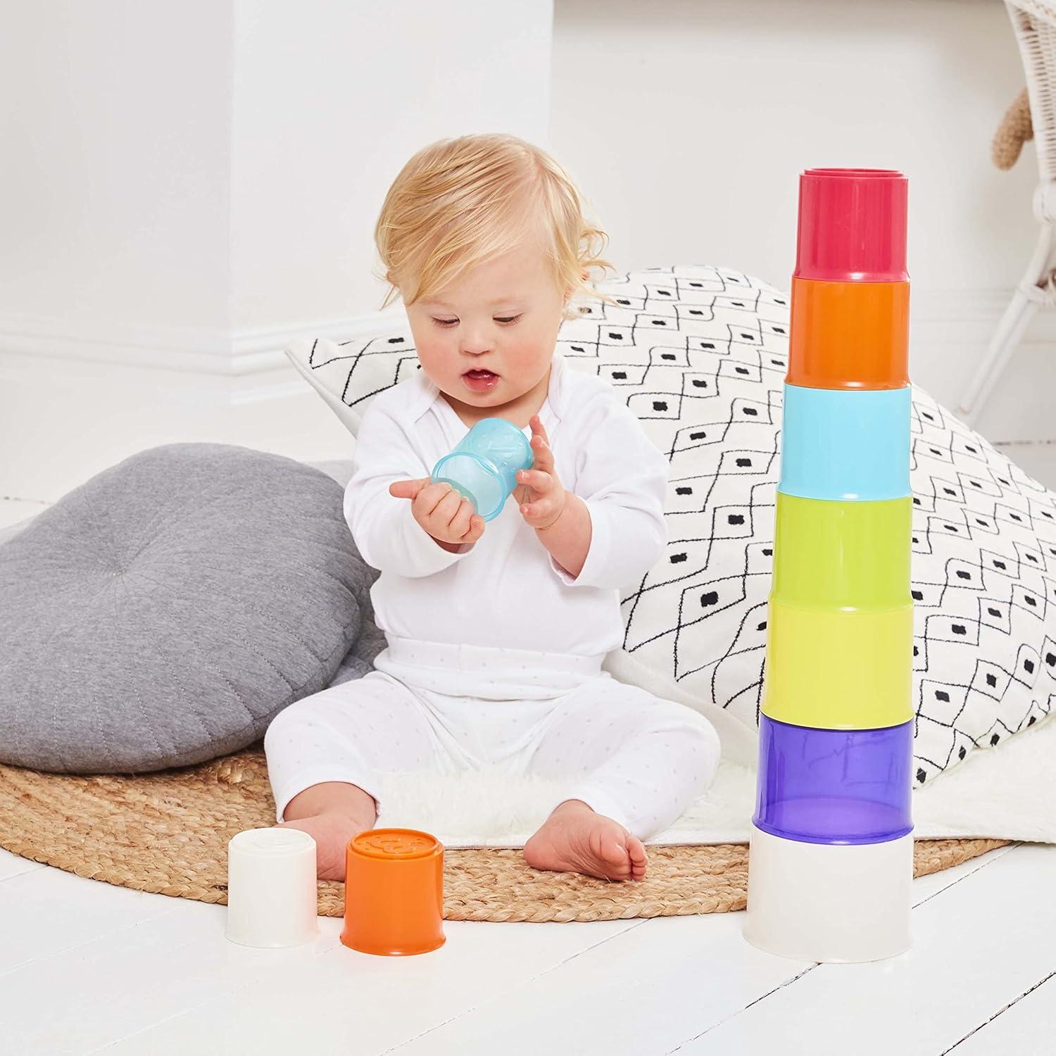 image:imageEarly Learning Centre Stacking Cups Sensory ProblemSolving and HandEye Coordination Baby Toy 10 Colorful Cups with Numbers Kids Toys for Ages 06 Month Amazon Exclusive