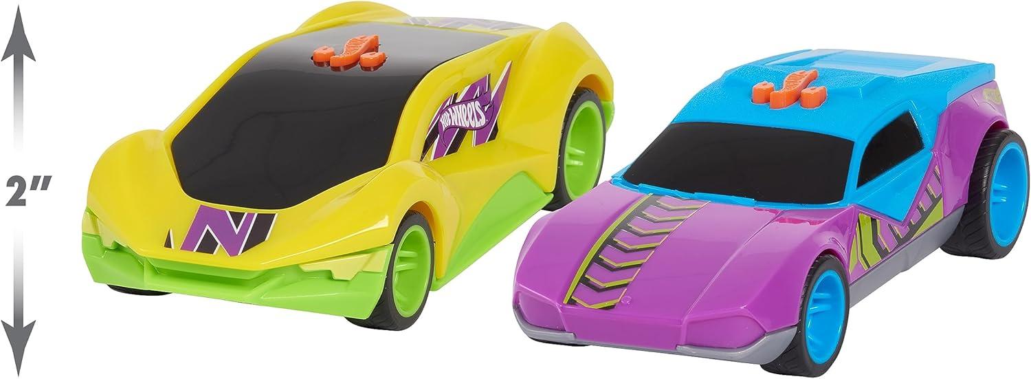image:imageHot Wheels Pop Racers Car Exotique Toy Vehicle 7Inch Yellow Motorized Toy Car Lights Sounds Pops Wheelies Kids Toys for Ages 3 Up by Just Play