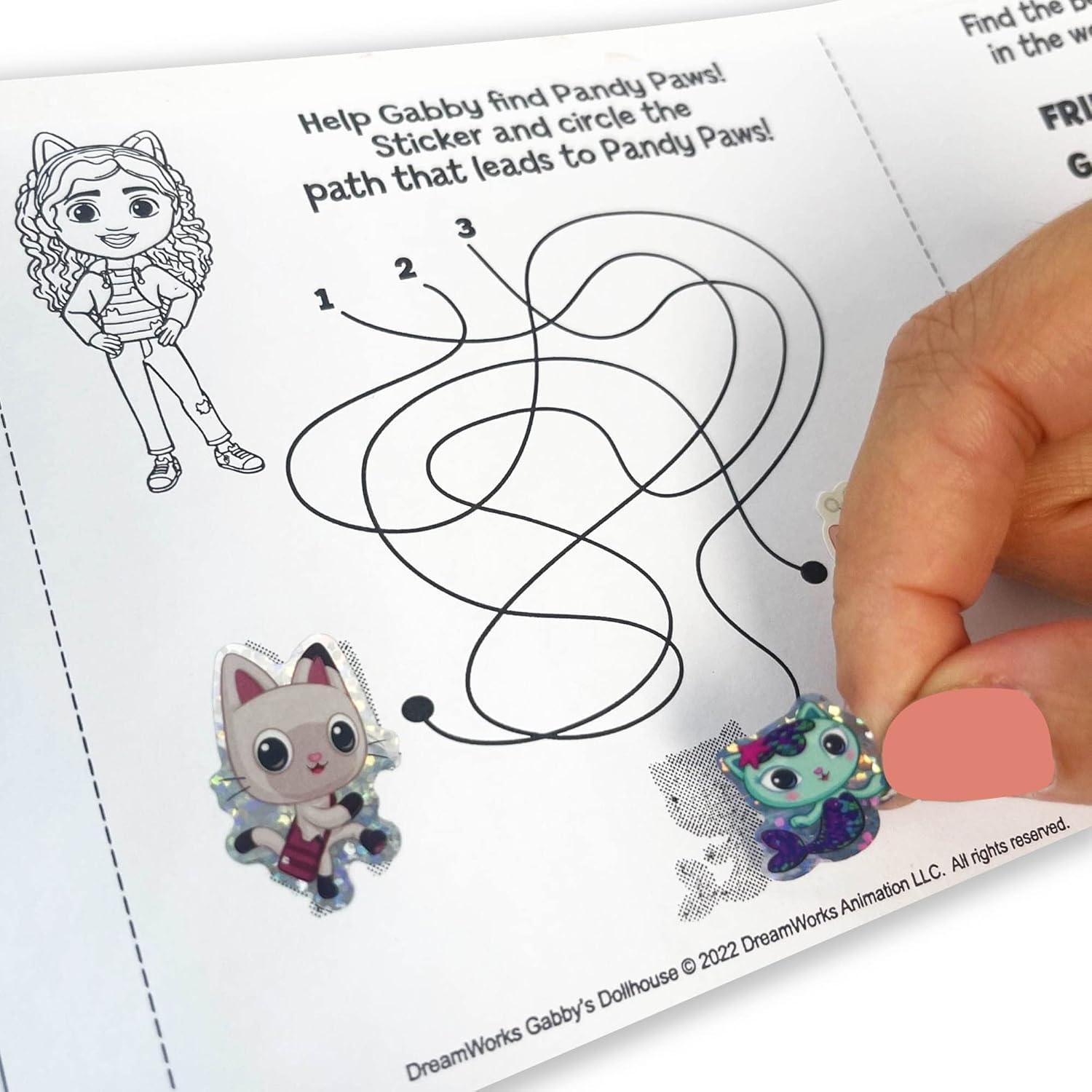 image:imageTara Toys Gabbys Dollhouse My Own Creativity Set AllinOne Activity Kit with Coloring Stickers amp Crafts Fun Travel and Party Toy for Kids Ages 3 DreamWorks Official