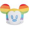 Disney Pride Character Head Plush Mickey Mouse, Just Play, Kids Toys for Ages 2 Up, Amazon Exclusive by Just Play