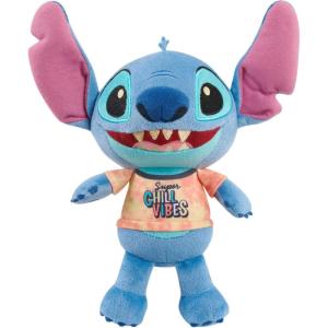 Disney Street Beach Small Plush Stitch, 9-Inch Stuffed Animal, Kids Toys for Ages 2 Up, Amazon Exclusive by Just Play