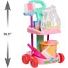 Just Play Peppa Pig Cleaning Set, 11-pieces, Kid-Sized Accessories, Dress Up and Pretend Play, Kids Toys for Ages 3 Up, Amazon Exclusive
