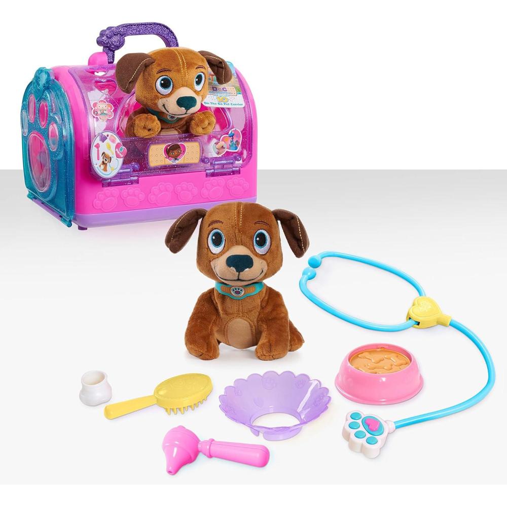 image:imageDoc McStuffins OntheGo Pet Carrier Findo Stuffed Animal and Doctor Kit Pretend Play Kids Toys for Ages 3 Up by Just PlayFindo