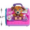 Doc McStuffins On-the-Go Pet Carrier Findo Stuffed Animal and Doctor Kit Pretend Play, Kids Toys for Ages 3 Up by Just Play(Findo)