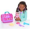 Doc McStuffins On-the-Go Pet Carrier Findo Stuffed Animal and Doctor Kit Pretend Play, Kids Toys for Ages 3 Up by Just Play(Whisper)