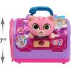 Doc McStuffins On-the-Go Pet Carrier Findo Stuffed Animal and Doctor Kit Pretend Play, Kids Toys for Ages 3 Up by Just Play(Whisper)