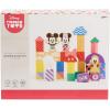 Just Play Disney Wooden Toys Mickey Mouse & Friends Block Set, 28-Piece Set Includes Mickey Mouse, Minnie Mouse, and Pluto, Kids Toys for Ages 18 Month