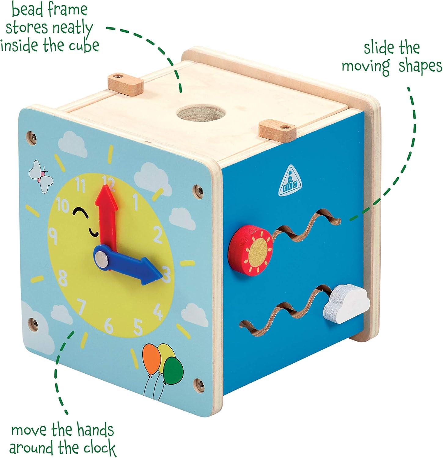 image:imageEarly Learning Centre Wooden Stacking Train Hand Eye Coordination Problem Solving Kids Toys for Ages 18 Month Amazon ExclusiveMini Wooden Activity Cube
