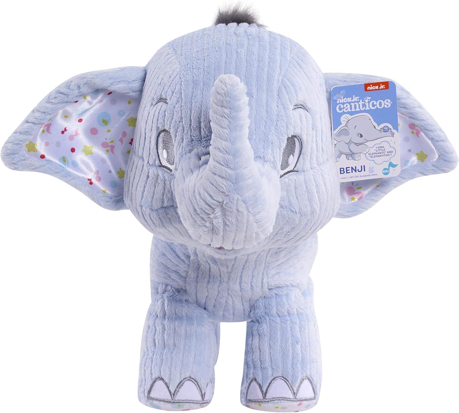 image:imageNickelodeon Canticos Little Elephant Elefantito Medium Plush with Sound Kids Toys for Ages 06 Month by Just Play