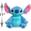 Disney Lilo & Stitch 11-inch Large Stitch Stuffed Animal, Alien, Blue, Soft Plushie, Kids Toys for Ages 2 Up by Just Play