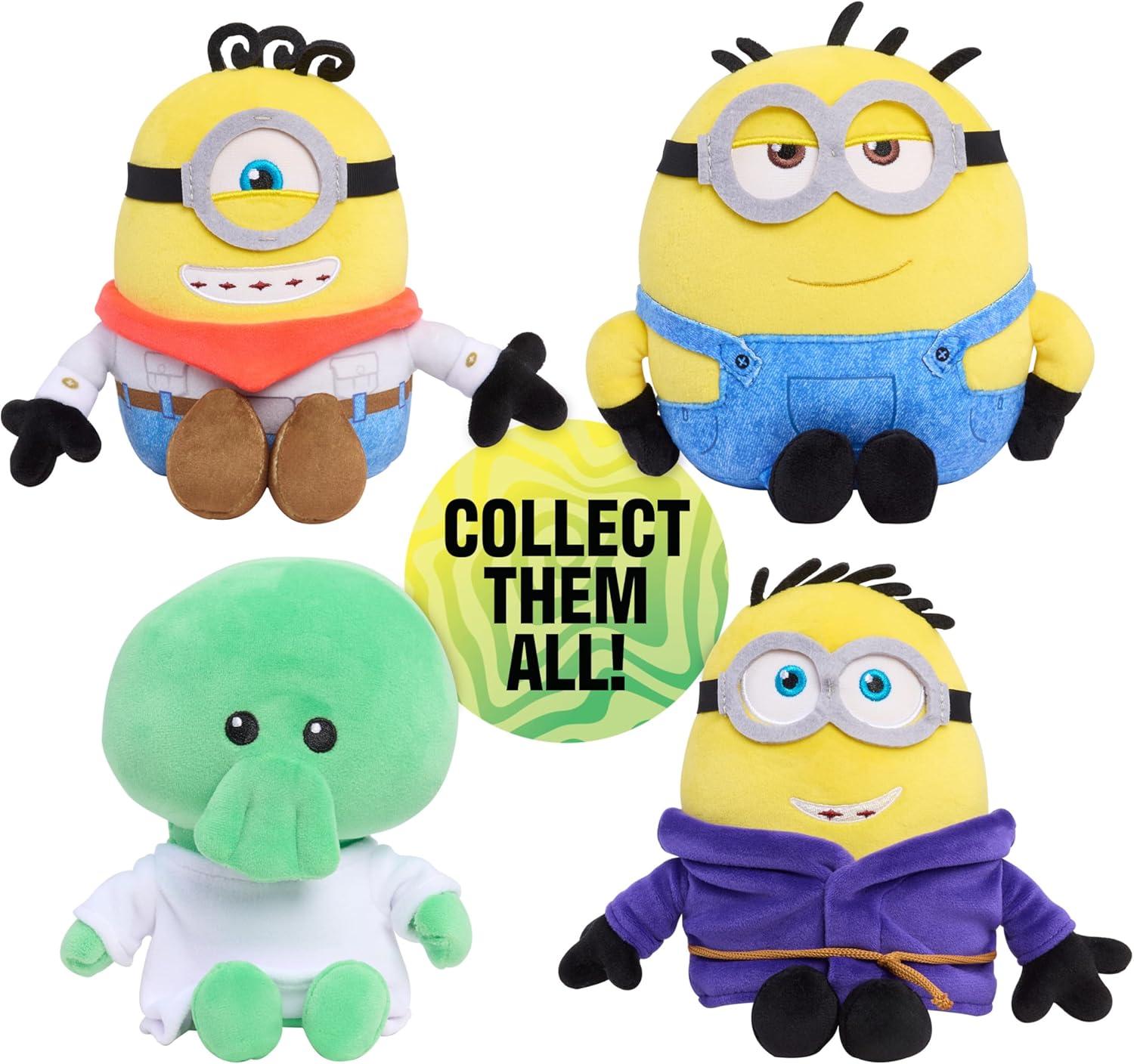 image:imageIllumination Minions amp Monsters Ed Squooshy Plush Toy 7Inch Soft Squishy Stuffed Animal Sensory Fidget Toy with Bean Fill Kids Gift Ages 3