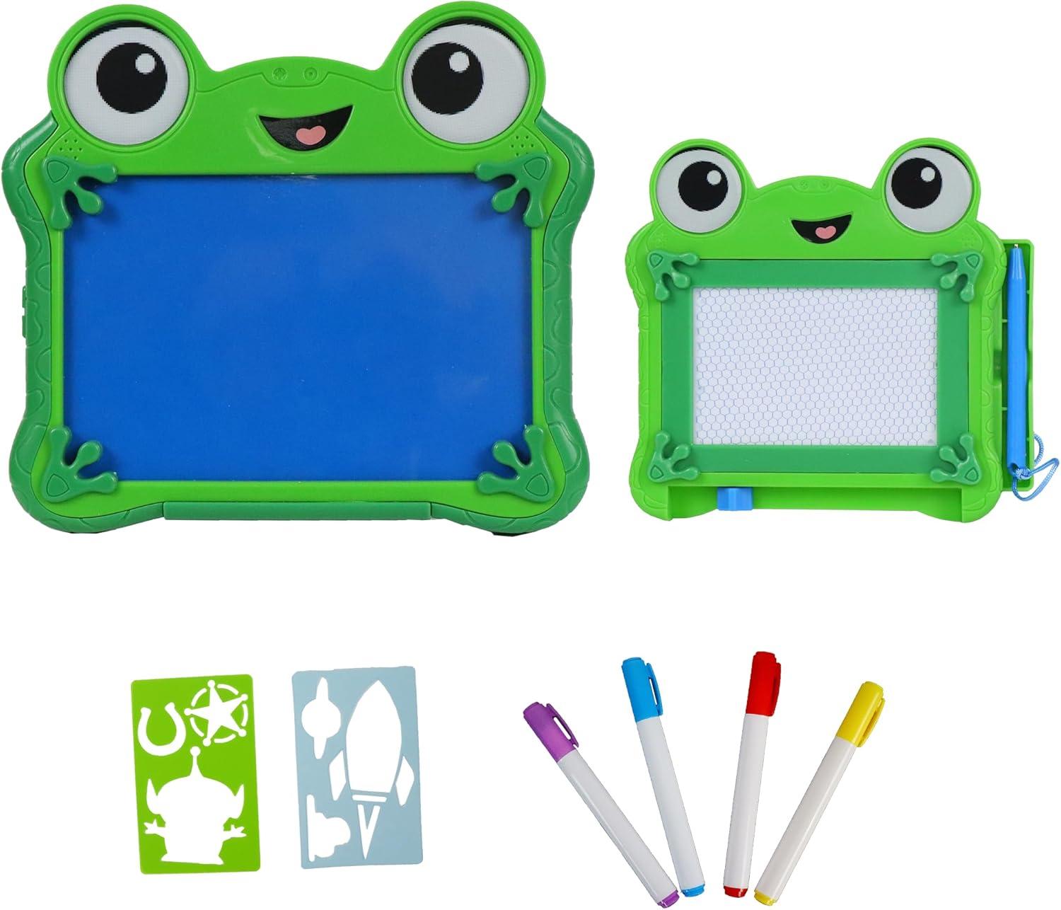 image:imageDisney Pixar Toy Story 5 Draw amp Erase Lilypad Set Frog DryErase Glow Board amp Travel Magnetic Pen Board Create Art Stencils amp Markers Kids 3