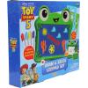 Disney Pixar Toy Story 5 Draw & Erase Lilypad Set – Frog Dry-Erase Glow Board & Travel Magnetic Pen Board, Create Art, Stencils & Markers, Kids 3+