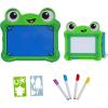 Disney Pixar Toy Story 5 Draw & Erase Lilypad Set – Frog Dry-Erase Glow Board & Travel Magnetic Pen Board, Create Art, Stencils & Markers, Kids 3+