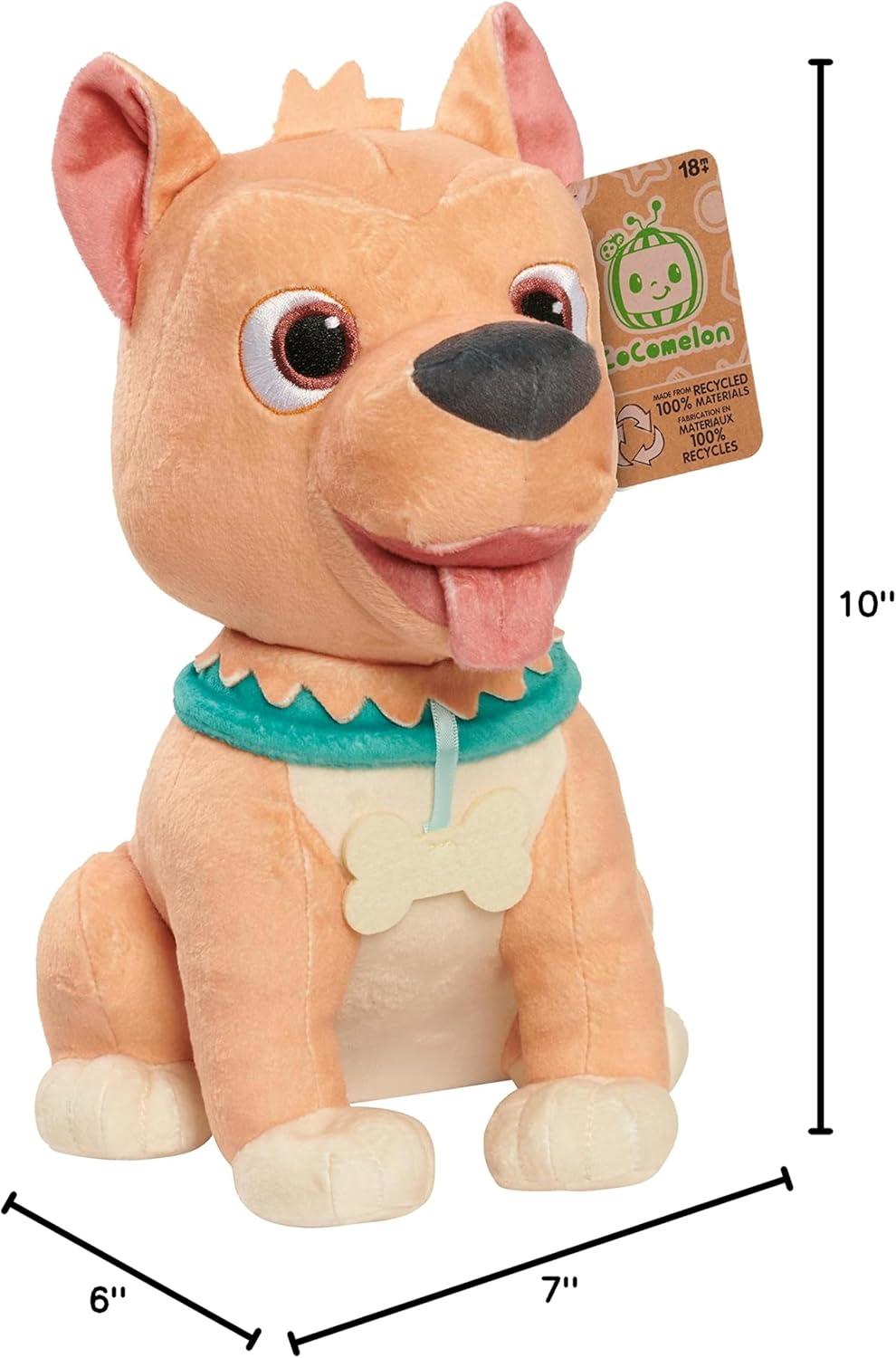 image:imageJust Play Cocomelon 100 Recycled Materials Bingo Plush Stuffed Animal Dog Officially Licensed Kids Toys for Ages 18 Month10 inches