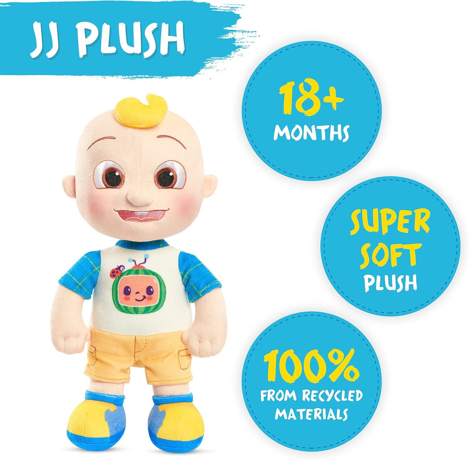 image:imageJust Play Cocomelon 100 Recycled Materials Bingo Plush Stuffed Animal Dog Officially Licensed Kids Toys for Ages 18 Month13 inches