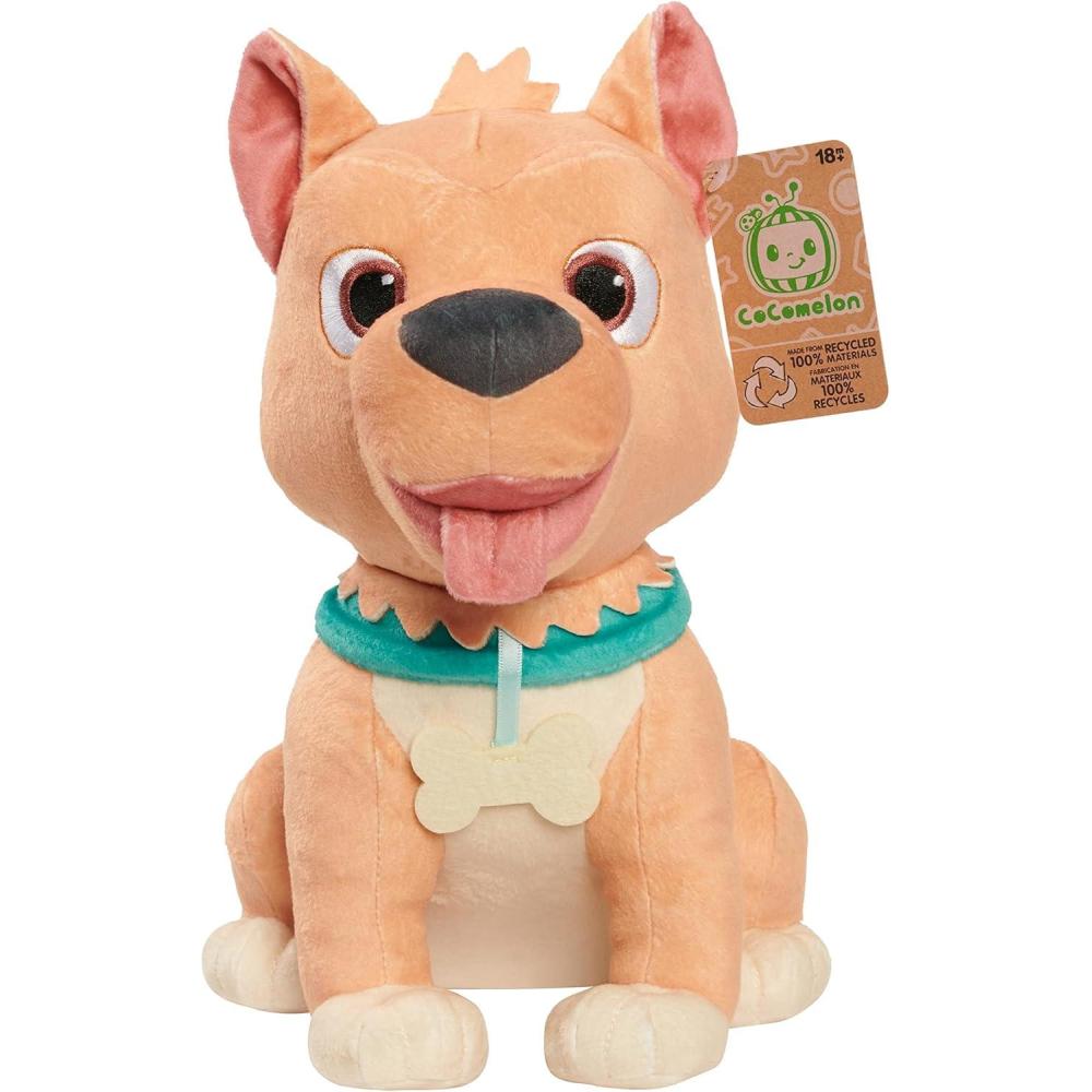 image:imageJust Play Cocomelon 100 Recycled Materials Bingo Plush Stuffed Animal Dog Officially Licensed Kids Toys for Ages 18 Month10 inches