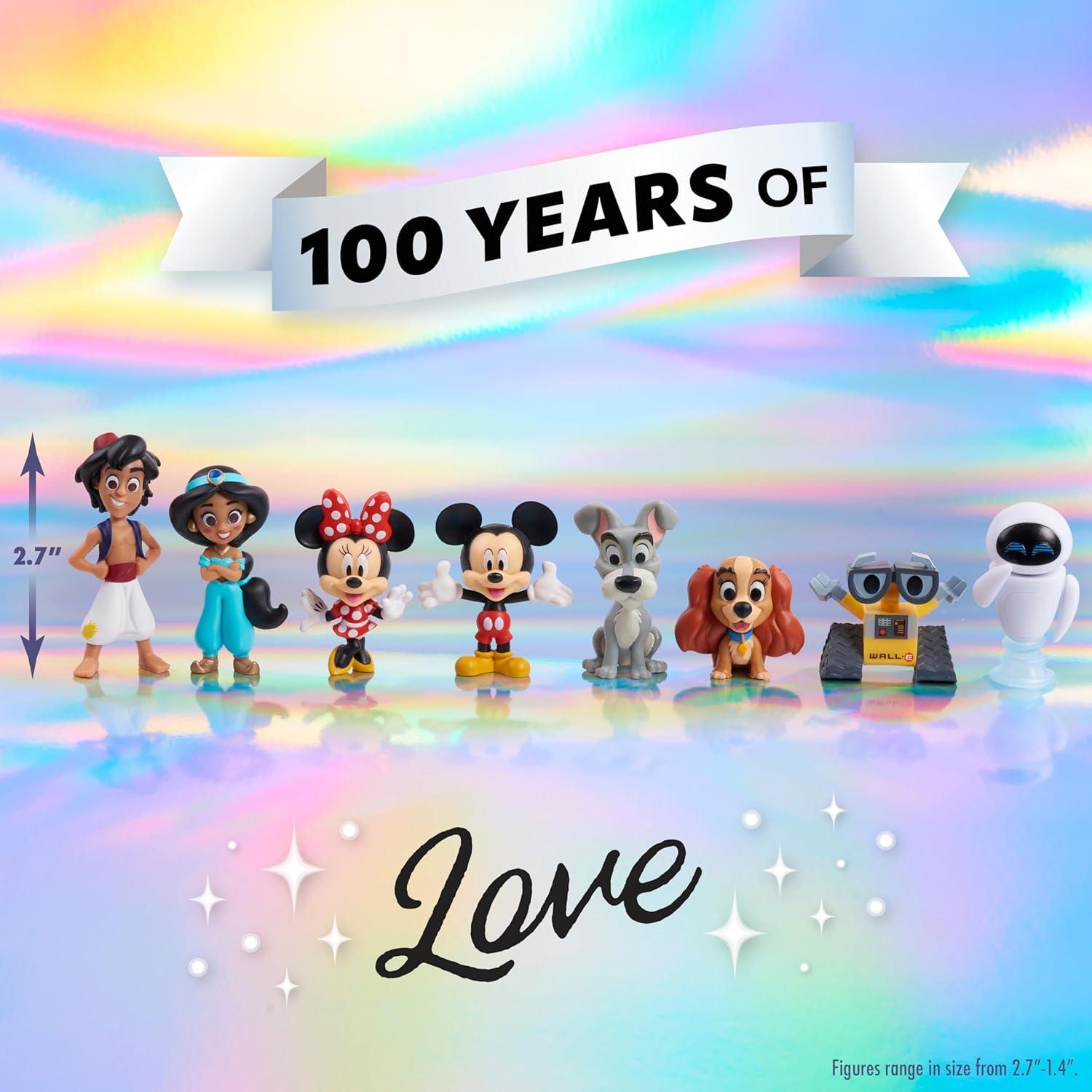 image:imageDisney100 Years of Love Celebration Collection Limited Edition 8Piece Figure Pack Kids Toys for Ages 3 Up by Just Play