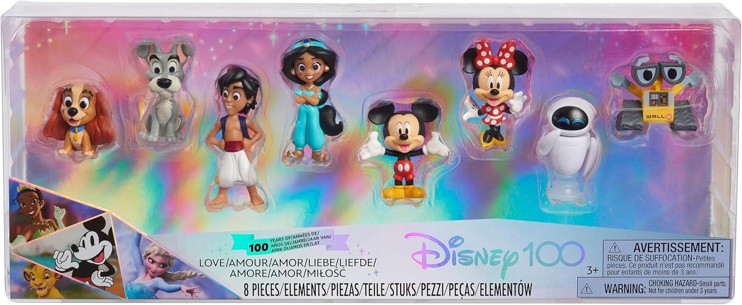 image:imageDisney100 Years of Love Celebration Collection Limited Edition 8Piece Figure Pack Kids Toys for Ages 3 Up by Just Play