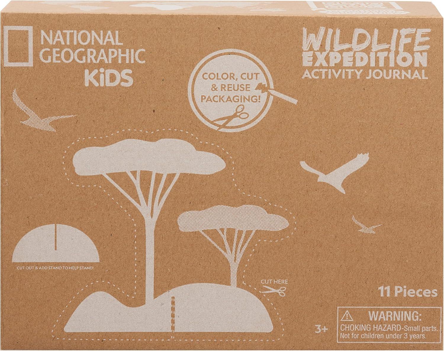 image:imageNational Geographic Kids Activity Journal Set Includes Realistic Animal Toy Figures Level 1 Reading Fact Book Packaging from Recycled Material Kids Toys for Ages 3 Up Amazon Exclusive