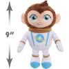 Just Play Netflix Ridley Jones Collectible Plushie Peaches Toy, 8-Inch Stuffed Animal, Astronaut Monkey, Kids Toys for Ages 3 Up(Peaches)